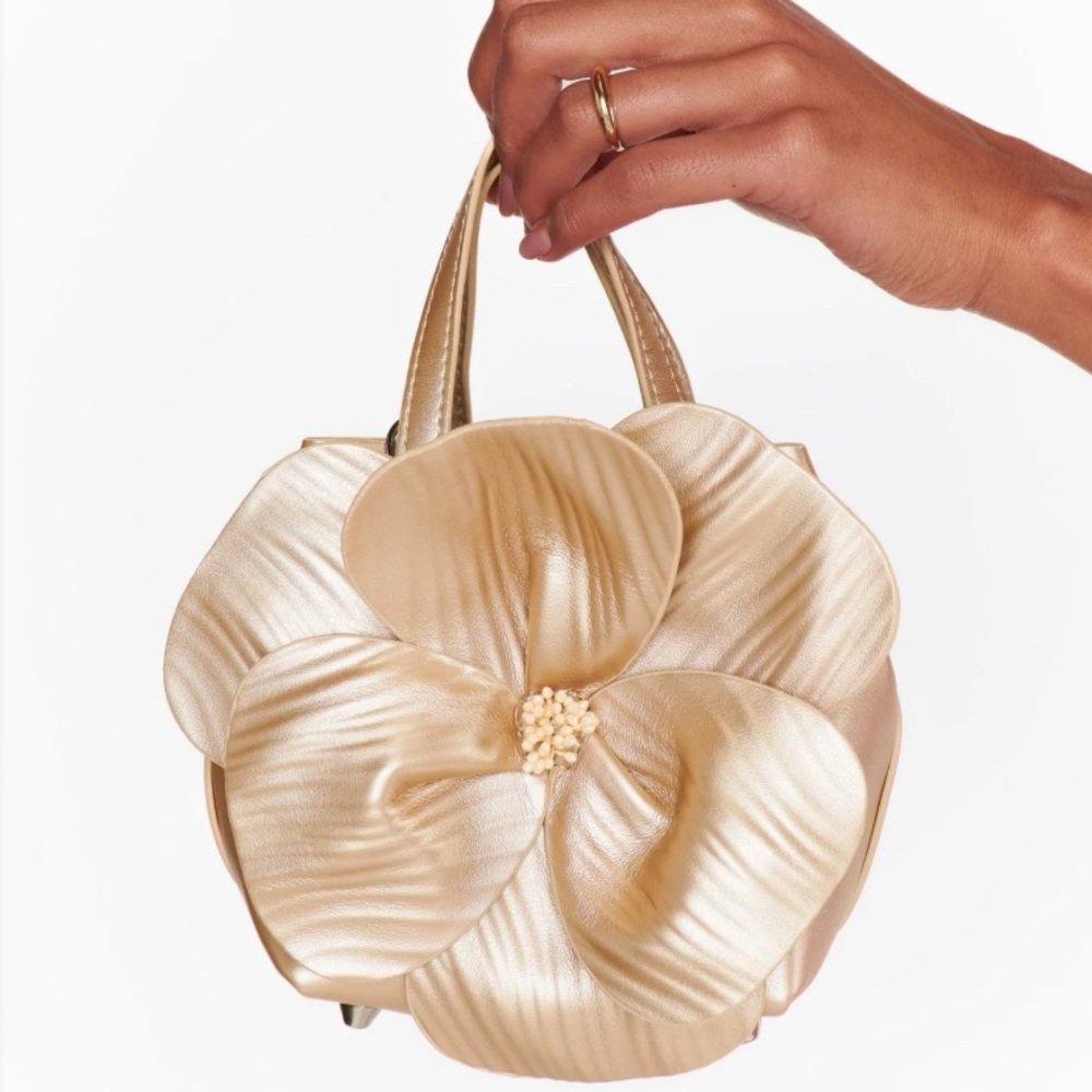 Show Me Your Mumu Peony Purse in Champagne